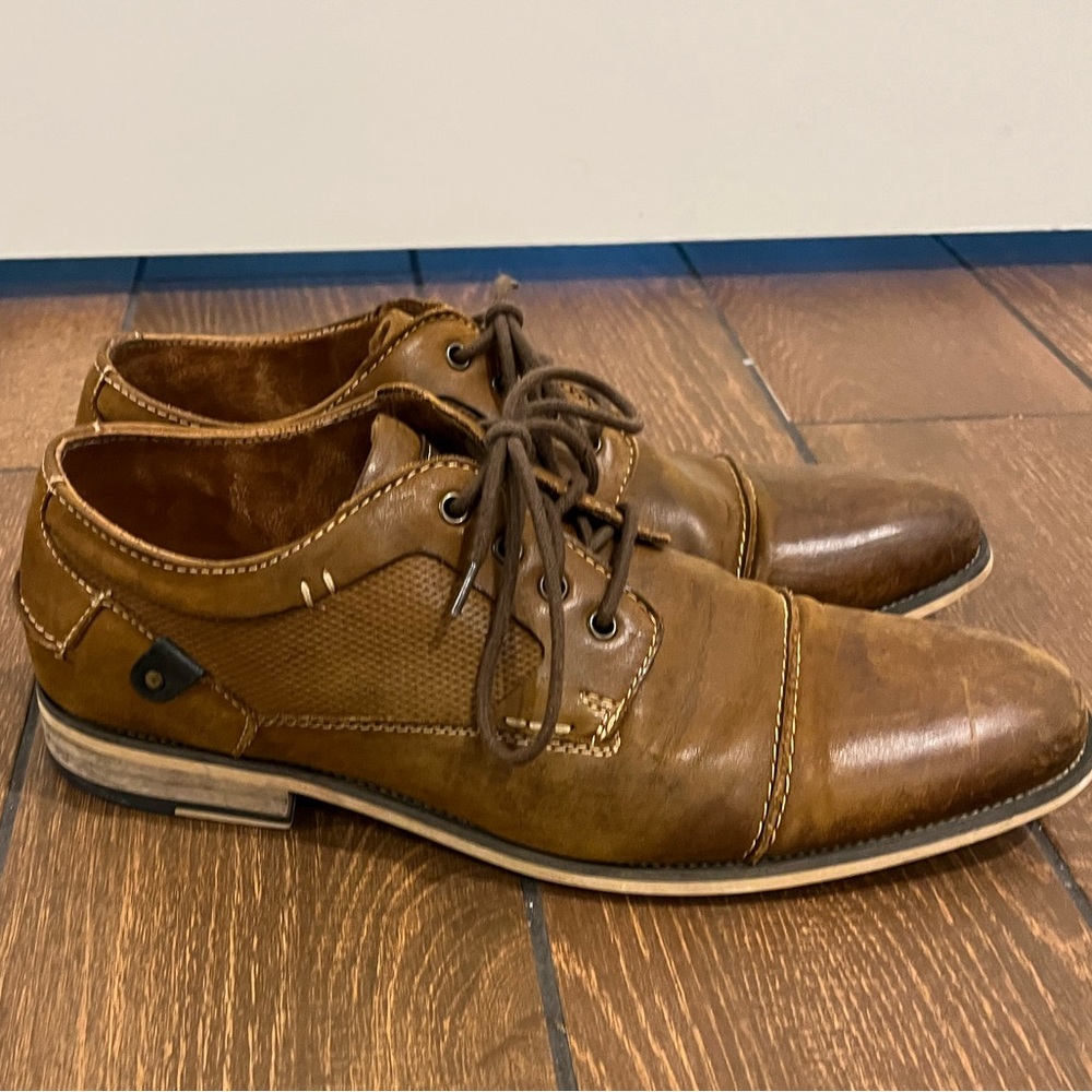 Steve Madden Men's Brown Leather Dress Shoes